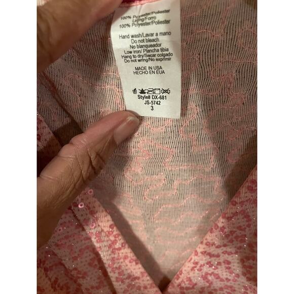 Fashionista Sparkle Wrap Dress – Junior Plus 3X - Picture 2 of 3